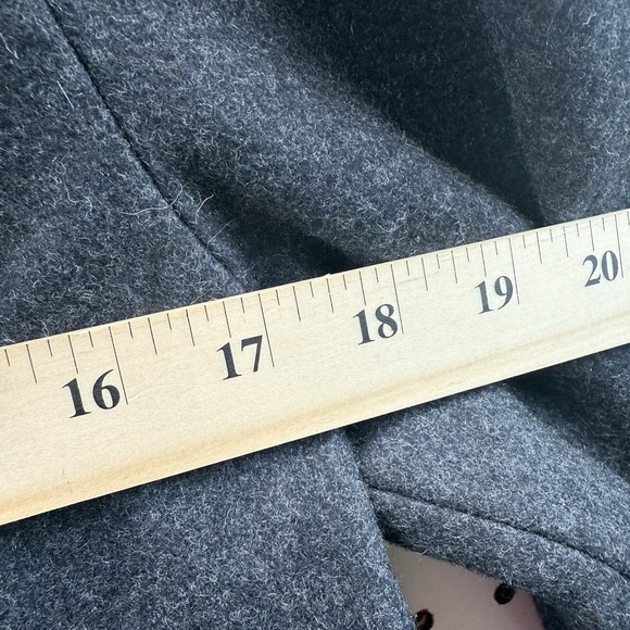 London Fog Women's Black Wool Blend Pea Coat Size Medium - Picture 5 of 6